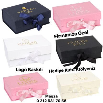 Logo Baskılı Hediye Kutusu 1-6