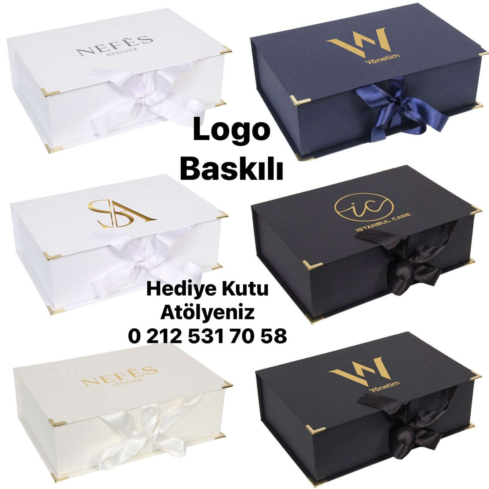 Logo Baskılı Hediye Kutusu 1-8 Logo Baskılı Hediye Kutusu 1-8