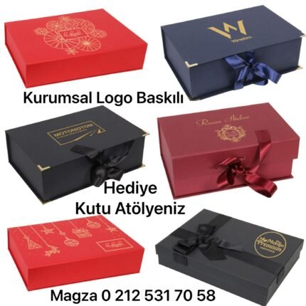 Logo Baskılı Hediye Kutusu H-27